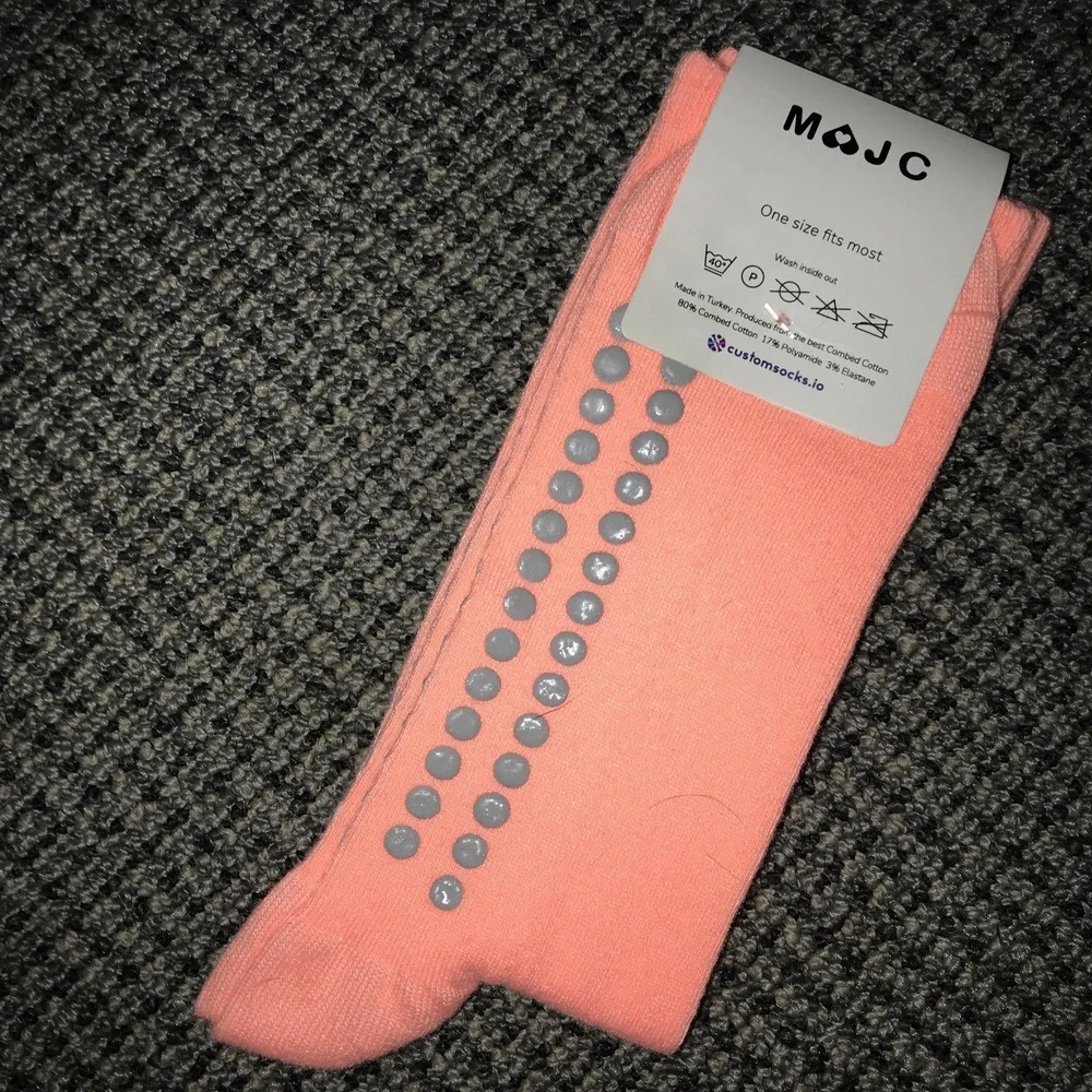 MaJC novelty POWER Socks OSFA‎ Womens Orange NWT